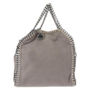 Stella MacCartney Chain Falabella Bag polyester Gray Silver 391698 Auth BA8008-13