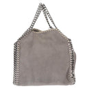 Stella MacCartney Chain Falabella Bag polyester Gray Silver 391698 Auth BA8008-2