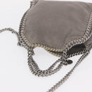 Stella MacCartney Chain Falabella Bag polyester Gray Silver 391698 Auth BA8008-6