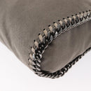 Stella MacCartney Chain Falabella Bag polyester Gray Silver 371223 Auth BA8009-16