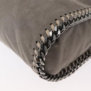 Stella MacCartney Chain Falabella Bag polyester Gray Silver 371223 Auth BA8009-18