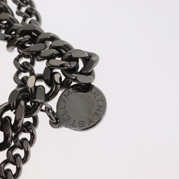 Stella MacCartney Chain Falabella Bag polyester Gray Silver 371223 Auth BA8009