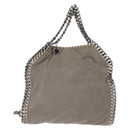 Stella MacCartney Chain Falabella Bag polyester Gray Silver 371223 Auth BA8009-13