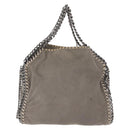 Stella MacCartney Chain Falabella Bag polyester Gray Silver 371223 Auth BA8009-2