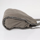 Stella MacCartney Chain Falabella Bag polyester Gray Silver 371223 Auth BA8009-3