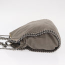 Stella MacCartney Chain Falabella Bag polyester Gray Silver 371223 Auth BA8009-4