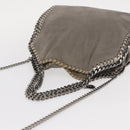 Stella MacCartney Chain Falabella Bag polyester Gray Silver 371223 Auth BA8009-6
