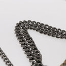 Stella MacCartney Chain Falabella Bag polyester Gray Silver 371223 Auth BA8009-14