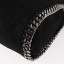 Stella MacCartney Chain Falabella Bag polyester Black Silver 371223 Auth BA8010-17