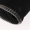 Stella MacCartney Chain Falabella Bag polyester Black Silver 371223 Auth BA8010-18