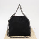Stella MacCartney Chain Falabella Bag polyester Black Silver 371223 Auth BA8010-12