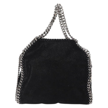 Stella MacCartney Chain Falabella Bag polyester Black Silver 371223 Auth BA8010 - 0
