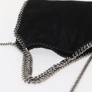 Stella MacCartney Chain Falabella Bag polyester Black Silver 371223 Auth BA8010-6