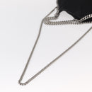 Stella MacCartney Chain Falabella Bag polyester Black Silver 371223 Auth BA8010-8