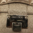 Jimmy Choo Hand Bag Leather 2way Gold Auth BA8012-19