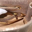 Jimmy Choo Hand Bag Leather 2way Gold Auth BA8012-23