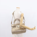 Jimmy Choo Hand Bag Leather 2way Gold Auth BA8012-25