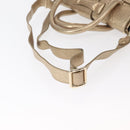 Jimmy Choo Hand Bag Leather 2way Gold Auth BA8012-9