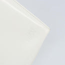 Gianni Versace Shoulder Bag Leather White Gold Auth BA8015-18