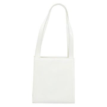 Gianni Versace Shoulder Bag Leather White Gold Auth BA8015 - 0