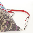 Christian Louboutin Tote Bag Canvas 2way Blue Silver Auth BA8017V-9