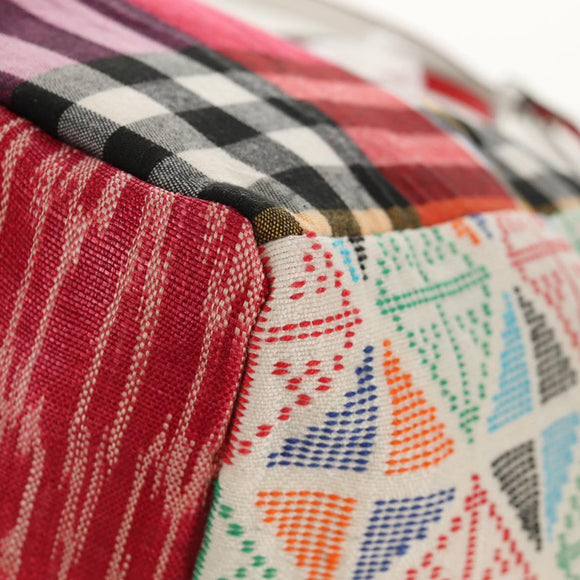 Christian Louboutin Tote Bag Canvas 2way Blue Silver Auth BA8017V