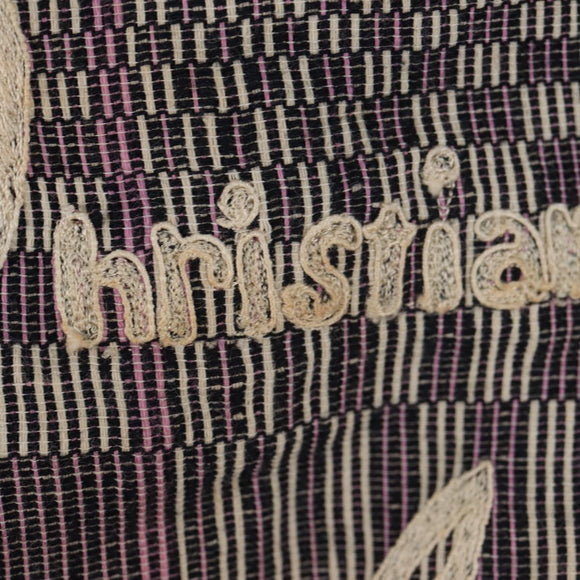 Christian Louboutin Tote Bag Canvas 2way Blue Silver Auth BA8017V