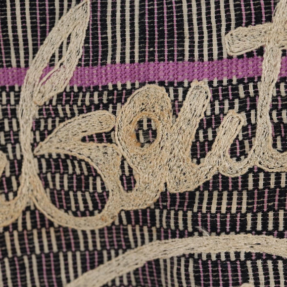 Christian Louboutin Tote Bag Canvas 2way Blue Silver Auth BA8017V