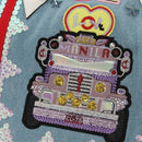 Christian Louboutin Tote Bag Canvas 2way Blue Silver Auth BA8017V-21