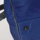 PRADA Sports Boston Bag Nylon 2way Blue Silver Auth BA8019-16