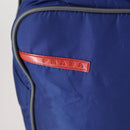 PRADA Sports Boston Bag Nylon 2way Blue Silver Auth BA8019-20