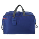 PRADA Sports Boston Bag Nylon 2way Blue Silver Auth BA8019-13