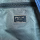 PRADA Sports Boston Bag Nylon 2way Blue Silver Auth BA8019-24