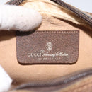 GUCCI GG Supreme Web Sherry Line Bag PVC Beige Gold 156 02 066 Auth BA802-16