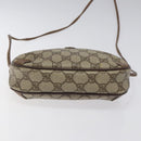 GUCCI GG Supreme Web Sherry Line Bag PVC Beige Gold 156 02 066 Auth BA802-5