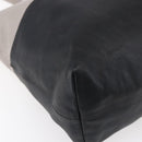 Miu Miu Tote Bag Leather Black Gray Auth BA8020-15