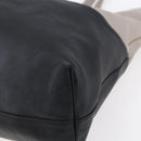 Miu Miu Tote Bag Leather Black Gray Auth BA8020-16