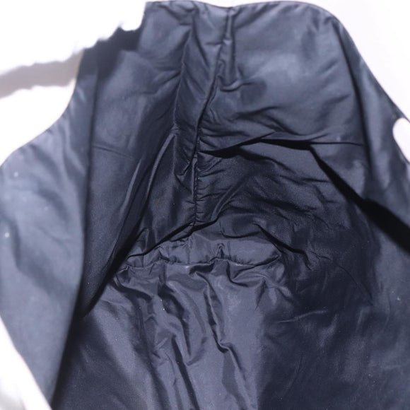 Miu Miu Tote Bag Leather Black Gray Auth BA8020