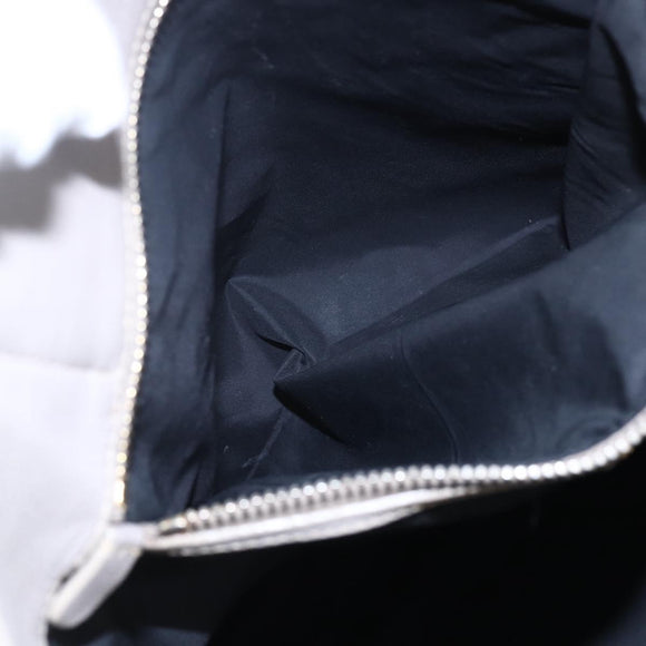 Miu Miu Tote Bag Leather Black Gray Auth BA8020