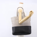 Miu Miu Tote Bag Leather Black Gray Auth BA8020-22