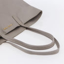 Miu Miu Tote Bag Leather Black Gray Auth BA8020-7
