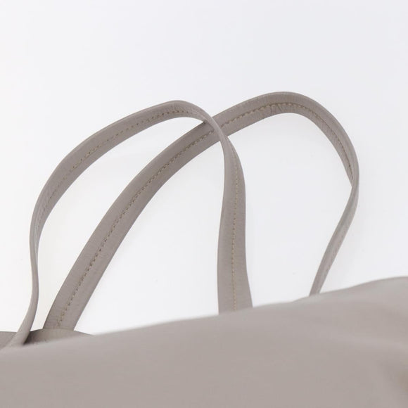 Miu Miu Tote Bag Leather Black Gray Auth BA8020