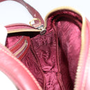 CARTIER Must Line Shoulder Bag Leather Bordeaux Gold Auth BA8021-18