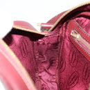 CARTIER Must Line Shoulder Bag Leather Bordeaux Gold Auth BA8021-19