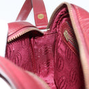 CARTIER Must Line Shoulder Bag Leather Bordeaux Gold Auth BA8022-19