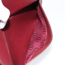 CARTIER Must Line Shoulder Bag Leather Bordeaux Gold Auth BA8022-22