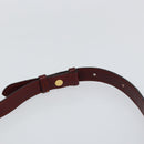 CARTIER Must Line Shoulder Bag Leather Bordeaux Gold Auth BA8022-8