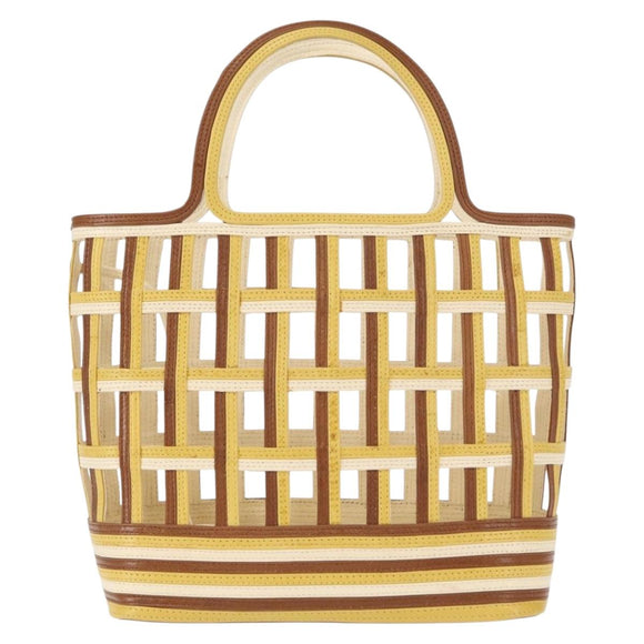 PRADA Hand Bag Leather Brown Auth BA8023