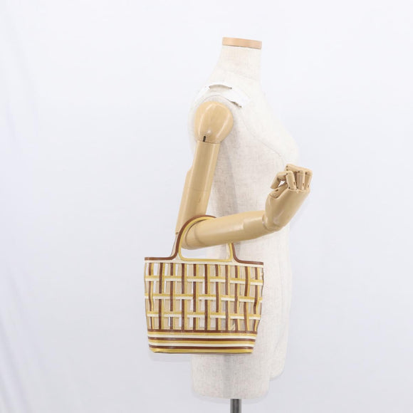 PRADA Hand Bag Leather Brown Auth BA8023