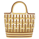 PRADA Hand Bag Leather Brown Auth BA8023-2